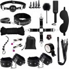 23PCS Bondage Restraint Kit – Upgraded Leather BDSM Set with Storage Bag 23PCS Bondage Restraint Kit – Upgraded Leather BDSM Set with Storage Bag