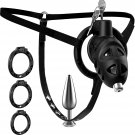 Adjustable Male Chastity Cage with Anal Plug & Harness – BDSM Restraint Set Adjustable Male Chastity Cage with Anal Plug & Harness – BDSM Restraint Set