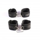 Wrist Ankle Cuffs Set - Restraints Kit Black Cuffs For Ankle And Wrist Bed Straps Set Kit Wrist Ankle Cuffs Set - Restraints Kit Black Cuffs For Ankle And Wrist Bed Straps Set Kit