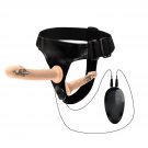 Vibrating Harness Strap-On Dildos 10 Vibration Modes Butt Plug G-Spot Prostate Stimulation Sex Toy V