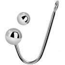 Stainless Steel Anal Hook Anal Sex Toys With 2 Anal Balls Rope Hook Anal Bead Fetish Bondage Hook Se Stainless Steel Anal Hook Anal Sex Toys With 2 Anal Balls Rope Hook Anal Bead Fetish Bondage Hook Se