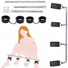 Spreader Bar Bondage Sex Toys Restraints Adults Toys Handcuffs Sm Game Detachable 22-36 Inch Silver