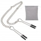 Silver Bell Nipple Clamp Breast Clip Adjustable Barbell Nipple Non Piercing Jewelry Nipple Noose Fau Silver Bell Nipple Clamp Breast Clip Adjustable Barbell Nipple Non Piercing Jewelry Nipple Noose Fau