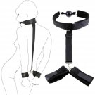 Sex Handcuffs, Hand Ties Straps With Mouth Ball & Collar Bondage Restraints, Fetish Slave Games Adul Sex Handcuffs, Hand Ties Straps With Mouth Ball & Collar Bondage Restraints, Fetish Slave Games Adul