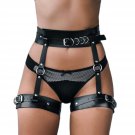 Sex Bondage Thigh Restraints Fetish Erotic Sm Sexy Punk Leather Leg Harness Adjustable Strap Waist B