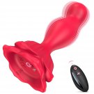 Rose Anal Plug Vibrating Butt Plug,Rose Sex Toy Prostate Massager With 9 Vibration And Remote Contro Rose Anal Plug Vibrating Butt Plug,Rose Sex Toy Prostate Massager With 9 Vibration And Remote Contro