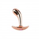 Gold Metal Anal Plug With Jewel Base Sex Masturbator For Men Women Sm Adult Toy(L) Gold Metal Anal Plug With Jewel Base Sex Masturbator For Men Women Sm Adult Toy(L)