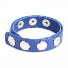 Cock Ring Blue Studded Leather Speed Snap-On Ring For Men Or Couples, Harder Longer Erection Enhance Cock Ring Blue Studded Leather Speed Snap-On Ring For Men Or Couples, Harder Longer Erection Enhance