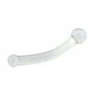 Clear Glass Double-Ended Dildo Penis Wand -- Crystal Glass Anal Beads Butt Plug Pleasure Wand Massag Clear Glass Double-Ended Dildo Penis Wand -- Crystal Glass Anal Beads Butt Plug Pleasure Wand Massag