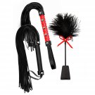 Black Bdsm Set Tickler Sex Flogger Sex Whip Spanking Paddle Adult Crop Bondage Bdsm Flogger Set Adul Black Bdsm Set Tickler Sex Flogger Sex Whip Spanking Paddle Adult Crop Bondage Bdsm Flogger Set Adul