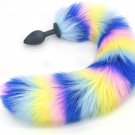 Anal Plug Mixed-Color Fox Tail 15.74-Inch-Long Sexual Anus Tail Butt Plug Cosplay Game Sex Toy For W Anal Plug Mixed-Color Fox Tail 15.74-Inch-Long Sexual Anus Tail Butt Plug Cosplay Game Sex Toy For W