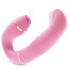 Adult Sex Toys Clitoral Sucking Vibrators - 2In1 Vibrating & Licking Tongue G Spot Vibrators, Nipple