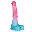 9.7'' Horse Dildo Long Monster Dildos With Suction Cup, Pink Silicone Dragon Dildo With Big Balls Fa 9.7'' Horse Dildo Long Monster Dildos With Suction Cup, Pink Silicone Dragon Dildo With Big Balls Fa
