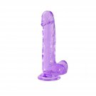 7Inch Dildo Realistic Jelly Dong For Beginners With Strong Suction Cup Base For Vaginal G-Spot And A