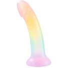 7 Inch Realistic Dildo For Beginners,Rainbow Silicone Sex Toy For Vaginal Anal Play,Adult Clitoris G 7 Inch Realistic Dildo For Beginners,Rainbow Silicone Sex Toy For Vaginal Anal Play,Adult Clitoris G
