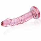 5.7 Inch Small Glass Dildo Beginner Dildo For Women, Pink Dildo Mini Butt Plug Glass Anal Toy With R 5.7 Inch Small Glass Dildo Beginner Dildo For Women, Pink Dildo Mini Butt Plug Glass Anal Toy With R
