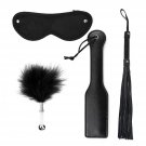 4Pcs Sex Feather Bondage Paddle Set.Leather Whip Spanking Whip For Couples Role Play Accessories,Bon 4Pcs Sex Feather Bondage Paddle Set.Leather Whip Spanking Whip For Couples Role Play Accessories,Bon