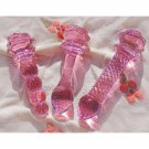 3-Piece Pink Glass Dildo Butt Plug, Crystal Rose Anal Plug Beads Dildo, Adult Anal Training Sex Toys 3-Piece Pink Glass Dildo Butt Plug, Crystal Rose Anal Plug Beads Dildo, Adult Anal Training Sex Toys