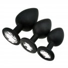 3 Pcs 3 Size Silicone Jeweled Anal Butt Plugs Anal Trainer Toys Sex Love Games Personal Massager For 3 Pcs 3 Size Silicone Jeweled Anal Butt Plugs Anal Trainer Toys Sex Love Games Personal Massager For