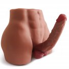17Lb Brown Dildo Torso Male Sex Doll For Adult, 8 Inch Dildo Realistic Fake Penis With Testis & Anal 17Lb Brown Dildo Torso Male Sex Doll For Adult, 8 Inch Dildo Realistic Fake Penis With Testis & Anal