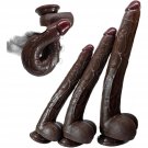 16.5"" Brown Silicone Realistic Dildos, Extra Long Huge Dildo With Suction Cups For Prostate Stimula 16.5"" Brown Silicone Realistic Dildos, Extra Long Huge Dildo With Suction Cups For Prostate Stimula