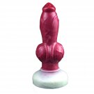 Big Size Silicone Made Artificial Dog Dildo Anal Plug Toy Color Mixed With Large Knot Big Size Silicone Made Artificial Dog Dildo Anal Plug Toy Color Mixed With Large Knot