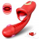Tongue Rose Sex Toy Realistic Dildo Vibrators, 3 In 1 G Spot Vibrator For Women, Clitoral Vibrator W Tongue Rose Sex Toy Realistic Dildo Vibrators, 3 In 1 G Spot Vibrator For Women, Clitoral Vibrator W