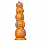 Pumpkin Realistic Dildo With Suction Cup, 5 Beads Realistic Dildo Fake Penis Adult Sex Toy For Man W Pumpkin Realistic Dildo With Suction Cup, 5 Beads Realistic Dildo Fake Penis Adult Sex Toy For Man W