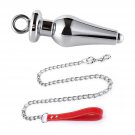 Anal Butt Plug Stainless Steel Hollow Anus Plug With Leash Chain Dilator Expender Cleansing Stimulat Anal Butt Plug Stainless Steel Hollow Anus Plug With Leash Chain Dilator Expender Cleansing Stimulat