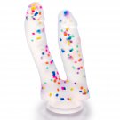 Realistic Double-Ended Dildo G-Spot Stimulation - 7 Inch Silicone Flexible Dildo With Flared Suction