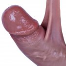 Movable Foreskin Pleasure: Enjoy Realistic Sensations With A Suction Cup Big Dildo - Perfect For Vag