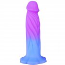 9 Inch Thick Silicone Realistic Dildo With Flower-Shaped Suction Cup,2.1 Inch Wide Giant Colorful Di