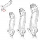 3 Sizes Penis Sleeves, Reusable Penis Sleeve Extender, Silicone Penis Extension, Odorless Cock Sleev