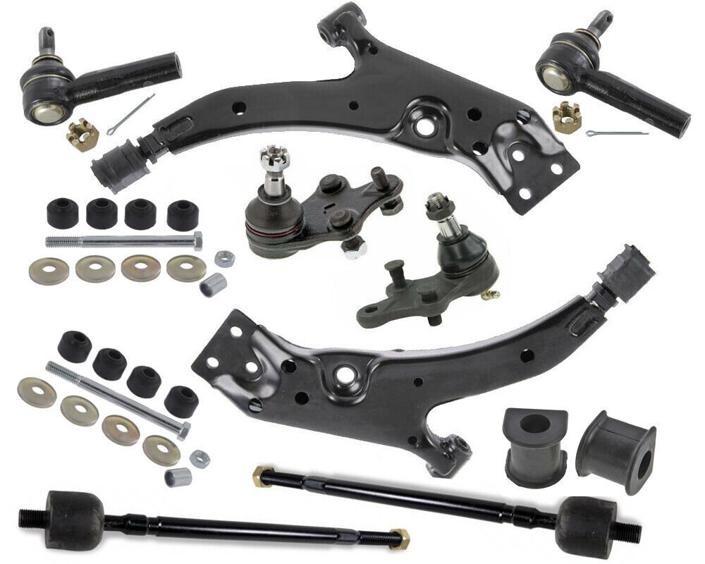 Front End Kit Lower Control Arms Tie Rods Ends Sway Bar Link Bushings