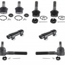 4x4 FORD F-150 Pickup Upper Lower Ball Joints Tie Rods Sleeves Steering Kit New