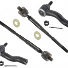 4 Pcs Steering Kit Inner Outer Tie Rods Ends For Scion tC Coupe 2.4L Spec Axial