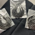 Antique silver Ancient Silver U-shaped earring set