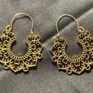 Vintage BoHo Carved drop dangle earrings