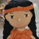 Handcrafted Crocheted Doll TWO FEATHER