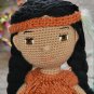 Handcrafted Crocheted Doll TWO FEATHER