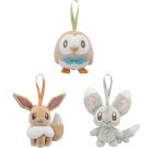 Ichiban Kuji Rowlet/Eevee/Minccino Plush Mascot Pokémon Fantasy Closet