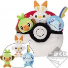 Ichiban Kuji Scorbunny/Grookey/Sobble Cushion Pokemon Sword and Shield