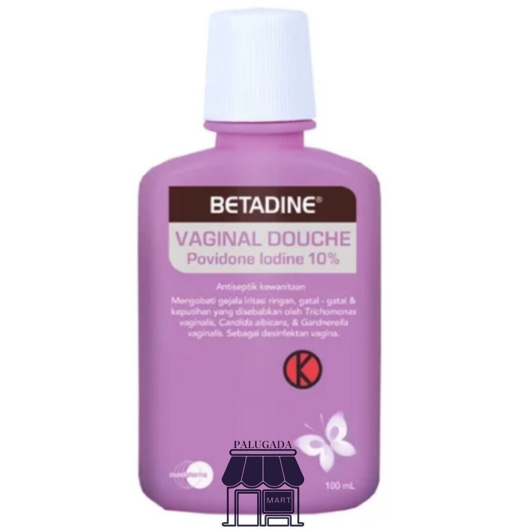 Original 2 Box Betadine Vaginal Douche 10 100ml With Tool Aplicator