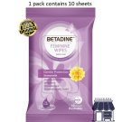 Original 3 Pack Betadine 30 Sheets Wipes Feminine Cleansing Daily Use Gentle Protection Immortelle