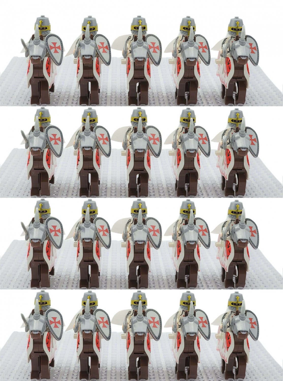 Mounted Knight Templars 40pcs Minifigure Set