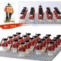 21pcs UK Red Coat Soldiers Pirate Revolutionary War Minifigure Toys