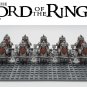 LOTR Dwarf Heavy Axe Infantry Army 10 Minifigure Lot