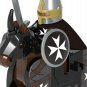 Medieval Mounted Hospitaller Knight Minifigure Building Blocks Toy