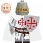 Medieval Mounted Holy Sepulchre Knight Minifigure Building Blocks Toy