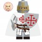 Medieval Mounted Holy Sepulchre Knight Minifigure Building Blocks Toy